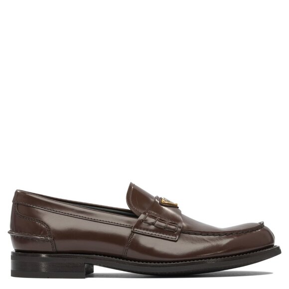Prada Brushed Leather Loafers UK 6.5 Men - Picture 1 of 5